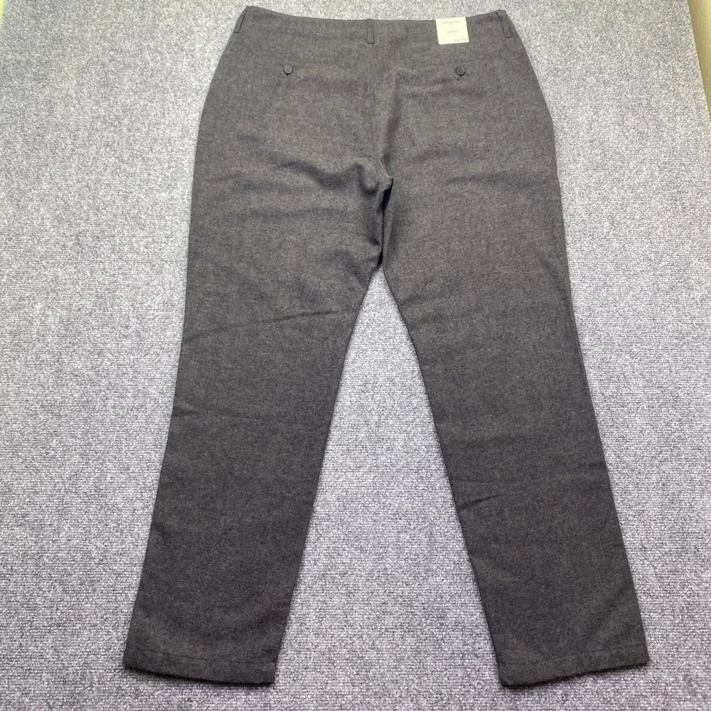 Banana Republic Mens Slim Pant Sz 36 Charcoal Gray Wool Blend Dress Trousers NEW